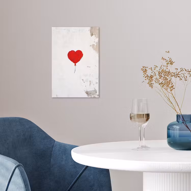 Poster – Ballon - Rood - Hart — 4