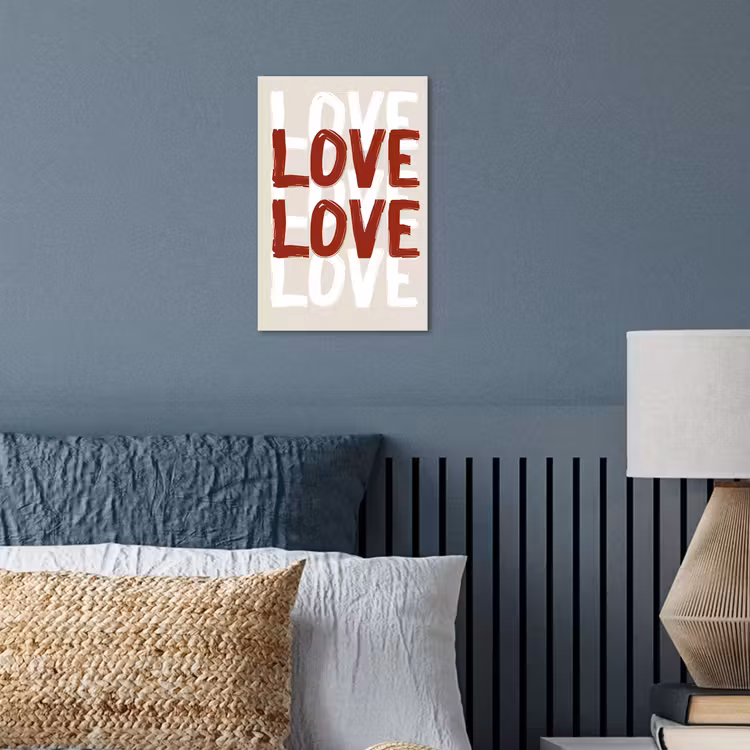 Poster – Love - Rood - Tekst — 3