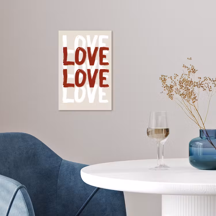 Poster – Love - Rood - Tekst — 4