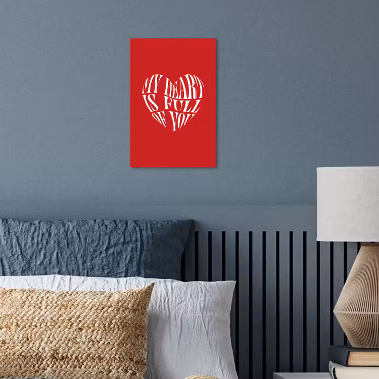 Poster - Rood - Hart- Tekst - Valentijn — 3