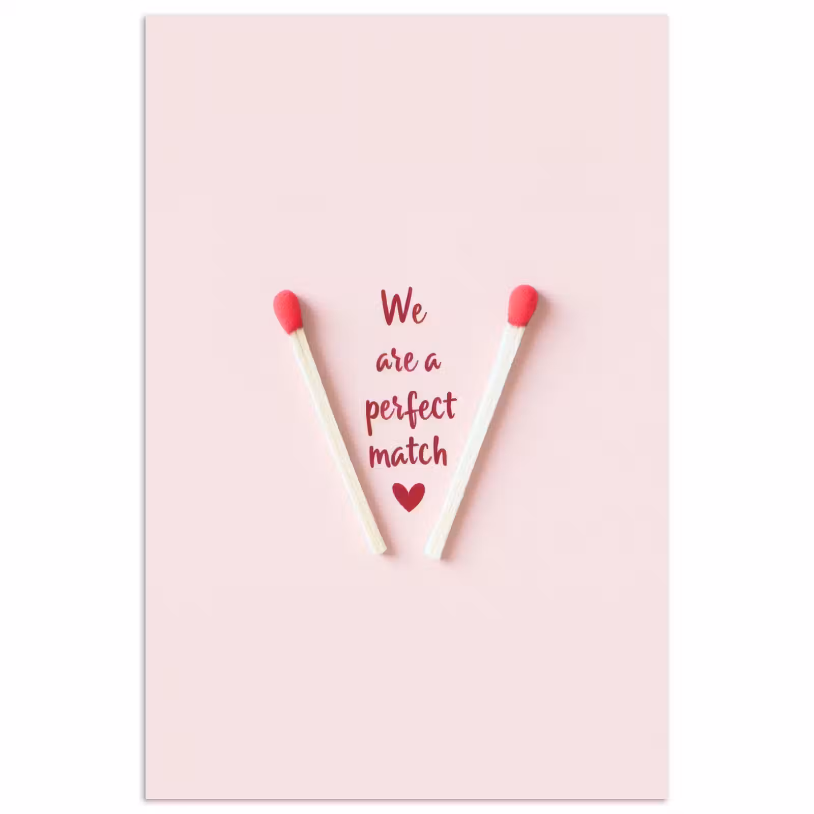 Poster – Perfect - Minimalistisch - Valentijn — 1
