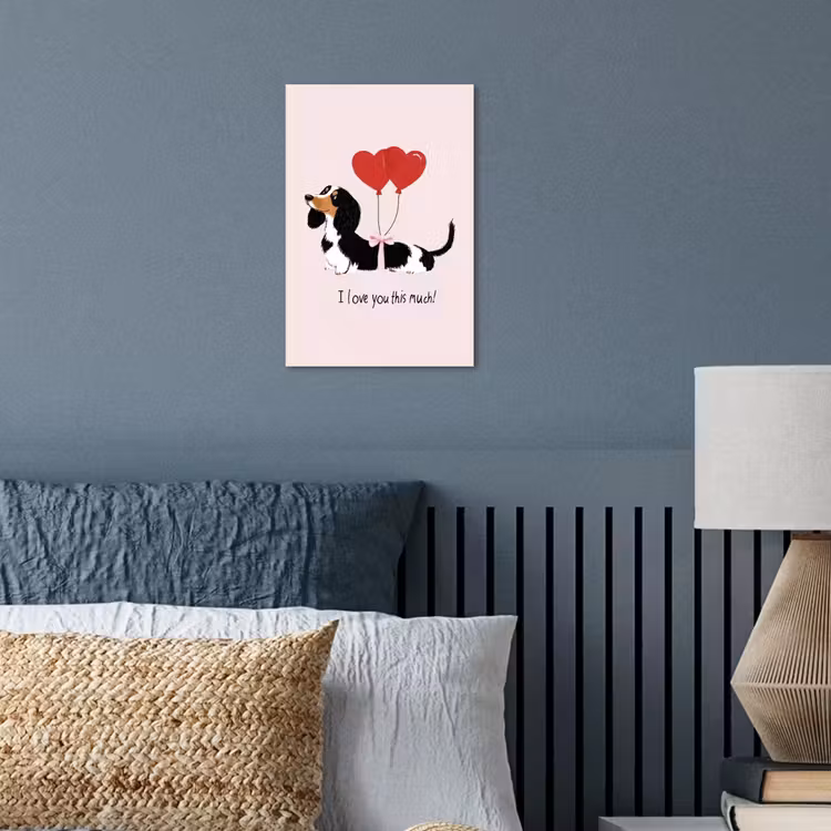 Poster – Hond - Teckel - Valentijn - Love — 3