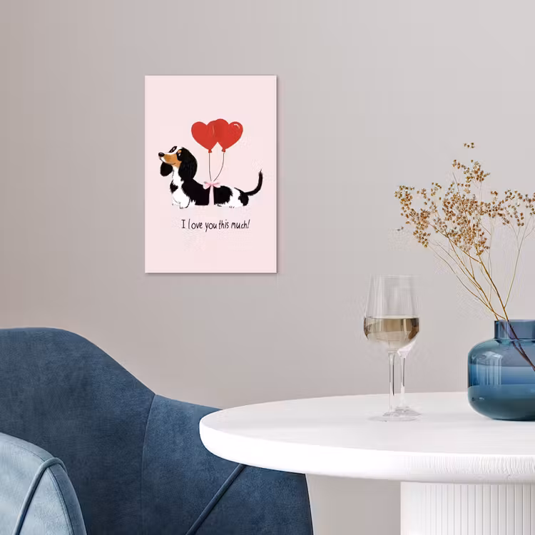 Poster – Hond - Teckel - Valentijn - Love — 4