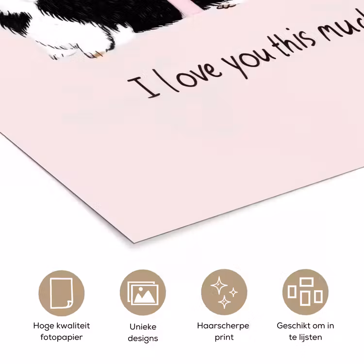 Poster – Hond - Teckel - Valentijn - Love — 5