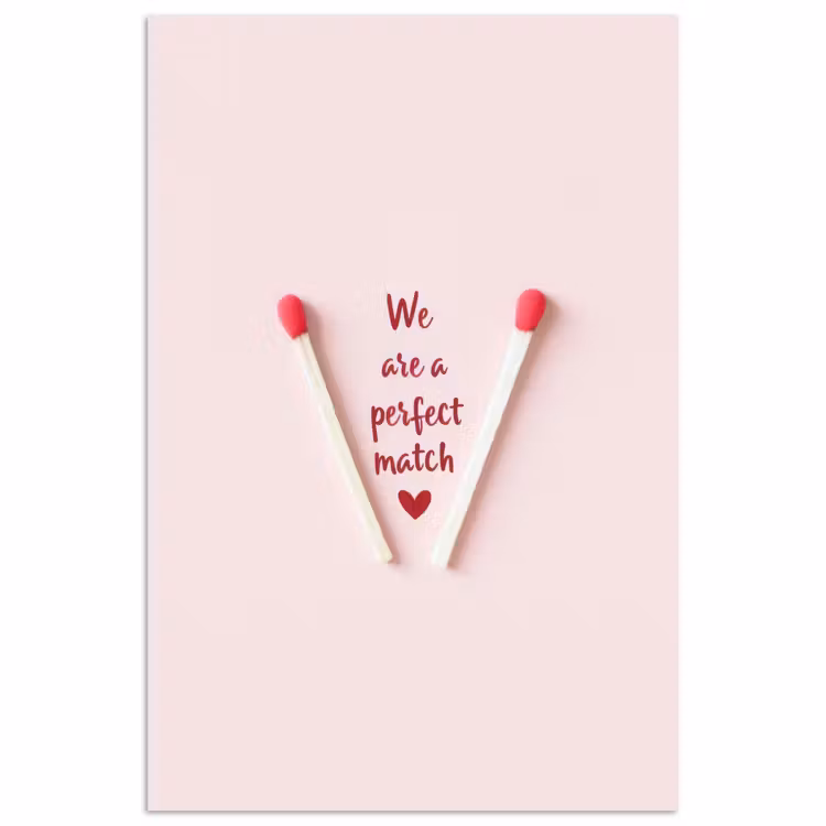 Poster – Perfect - Minimalistisch - Valentijn — 1