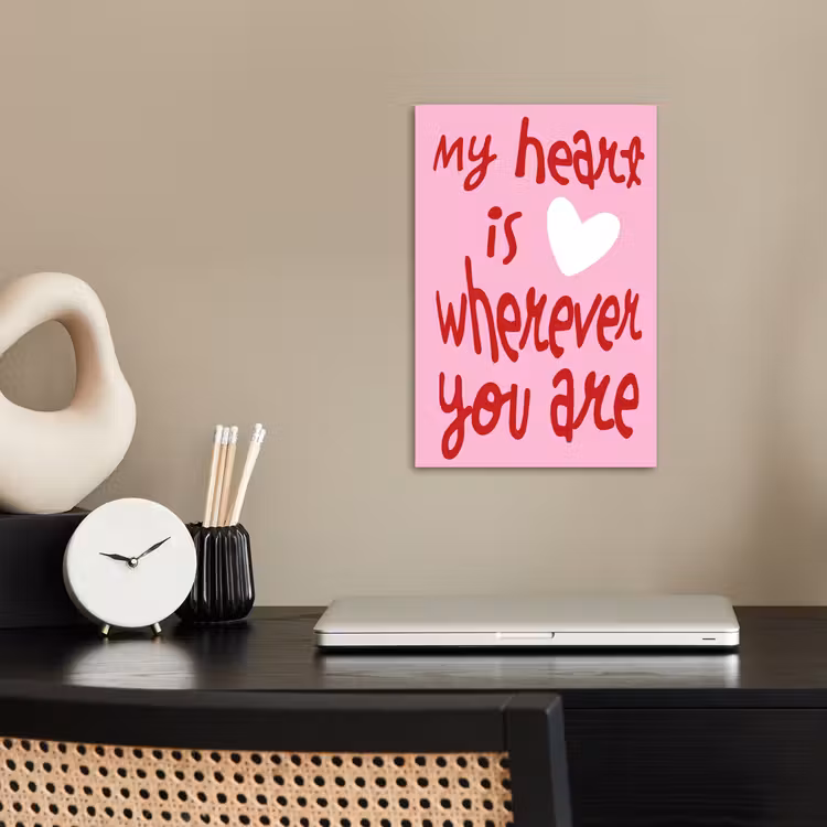 Poster - Valentijn - Hart - Liefde - Roze — 2