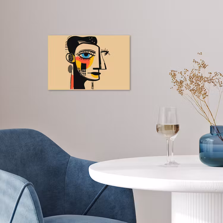 Poster – Geometrisch - Felle kleuren - Kubistische stijl — 4