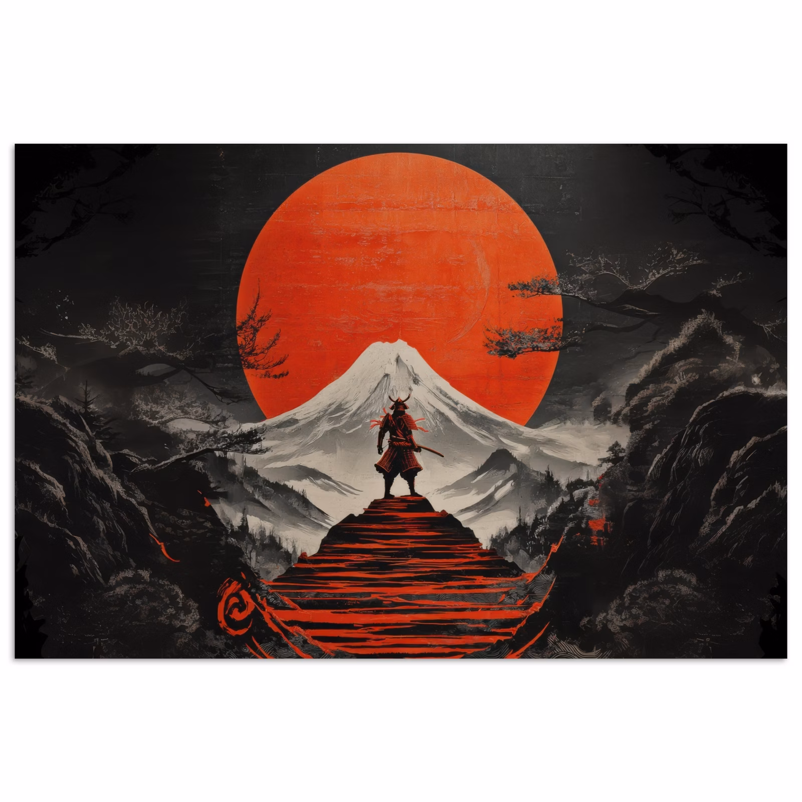 Poster – Samoerai Fuji Rode Zon — 1
