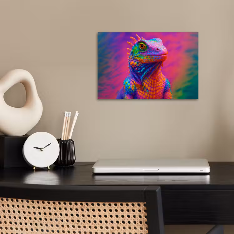 Poster – Kameleon - Dieren - Neon - Kleur — 2
