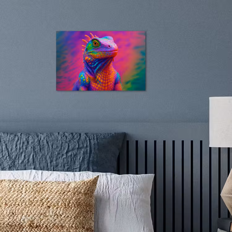 Poster – Kameleon - Dieren - Neon - Kleur — 3