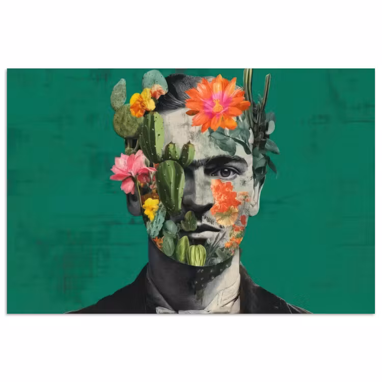 Poster – Man - Planten - Groen — 1