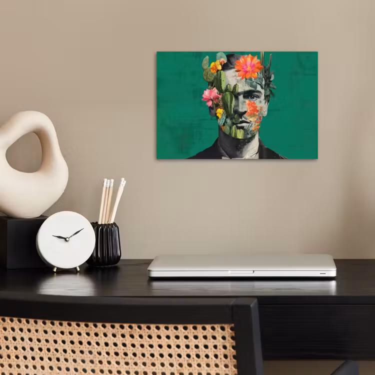 Poster – Man - Planten - Groen — 2