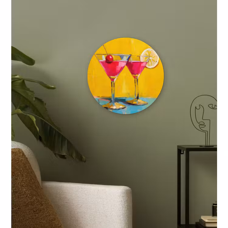 Muurcirkel glas - Glazen - Cocktail - Citroen - Kers — 3