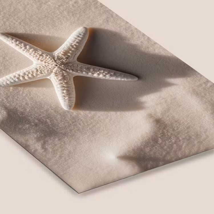 Poster met lijst - Strand - Zeester - Zand - Beige — 7