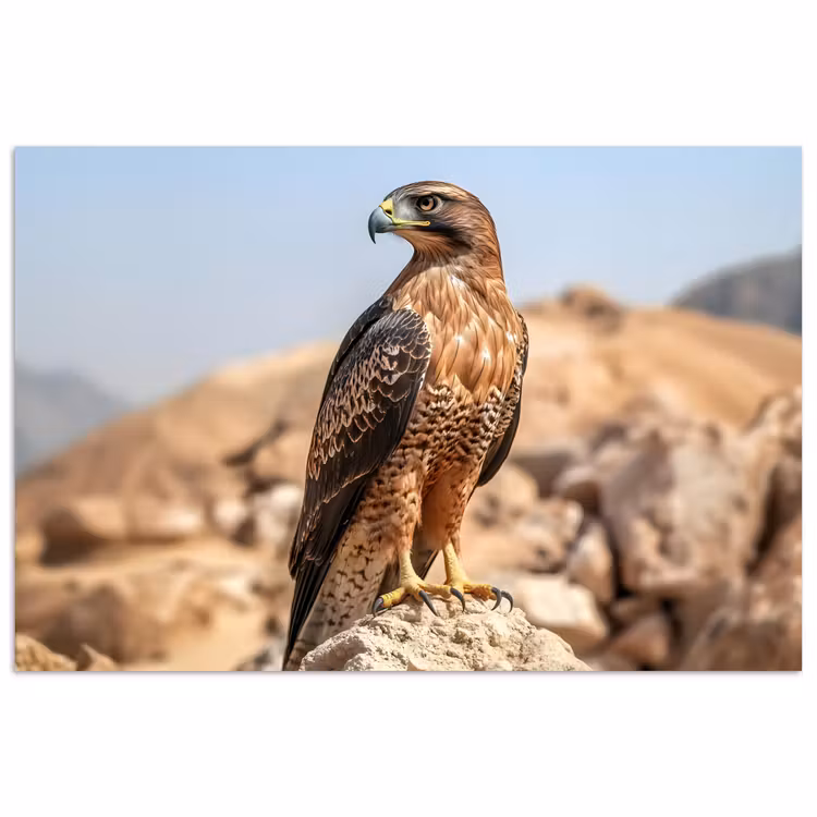 Poster – Valk - Vogel - Rots - Macht — 1