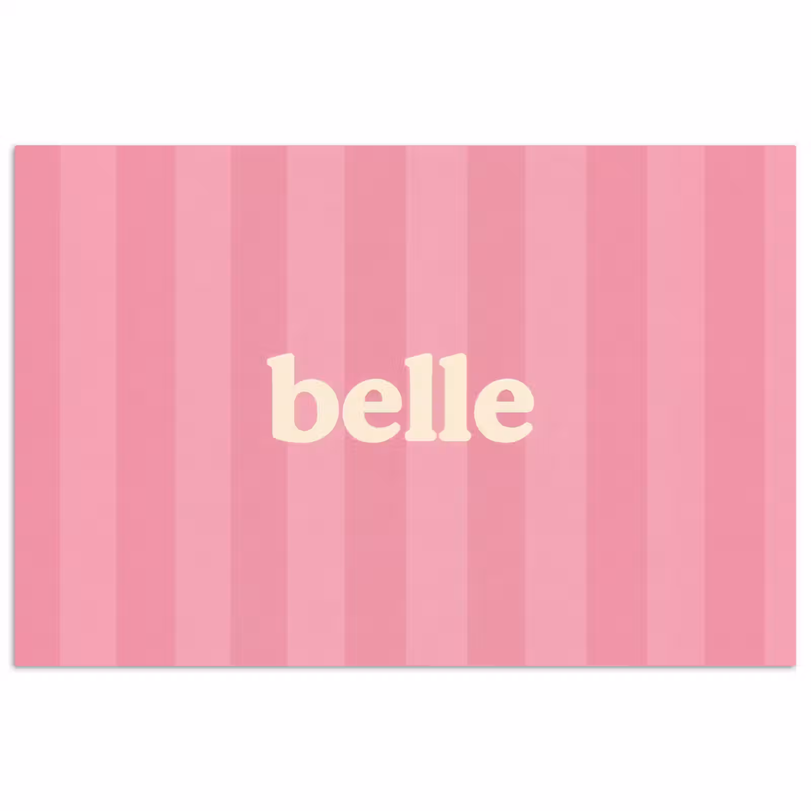 Poster – Roze - Gestreept - Belle — 1