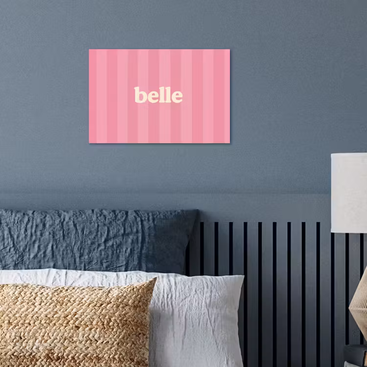 Poster – Roze - Gestreept - Belle — 3