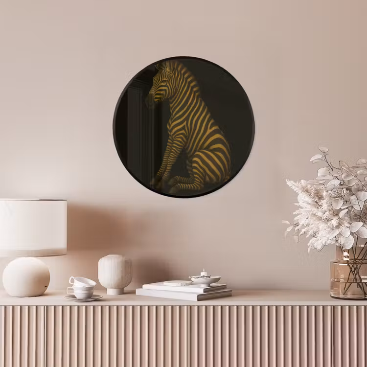Ronde fotolijst - Zebra - Strepen - Goud — 5