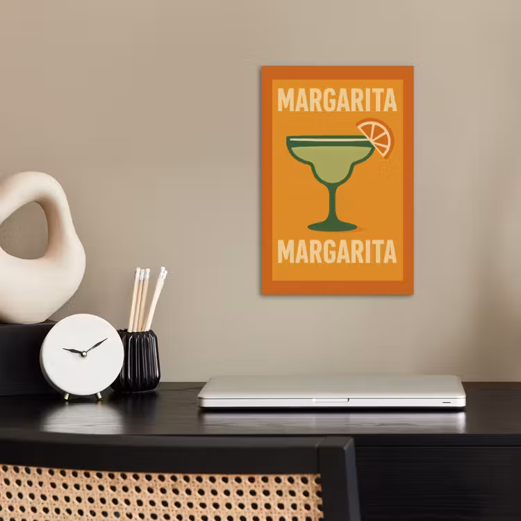 Poster – Illustratie - Margarita - Sinaasappelschijf - Oranje — 2