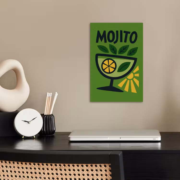Poster – Mojito - Cocktail - Citroen - Groen — 2