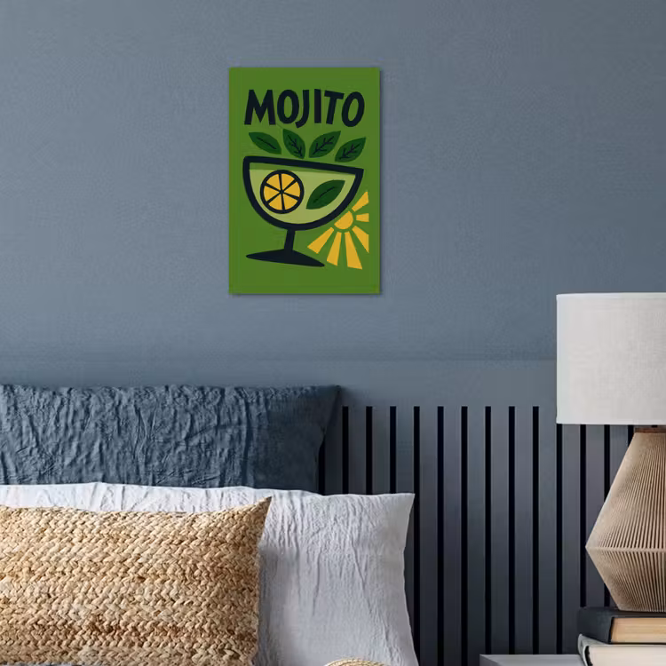 Poster – Mojito - Cocktail - Citroen - Groen — 3