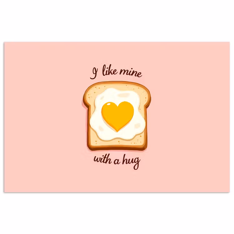 Poster – Brood - Illustratie - Quote - Roze — 1