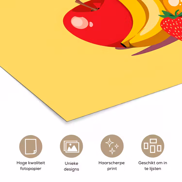 Poster – Fruit - Illustratie - Kleurrijk — 5