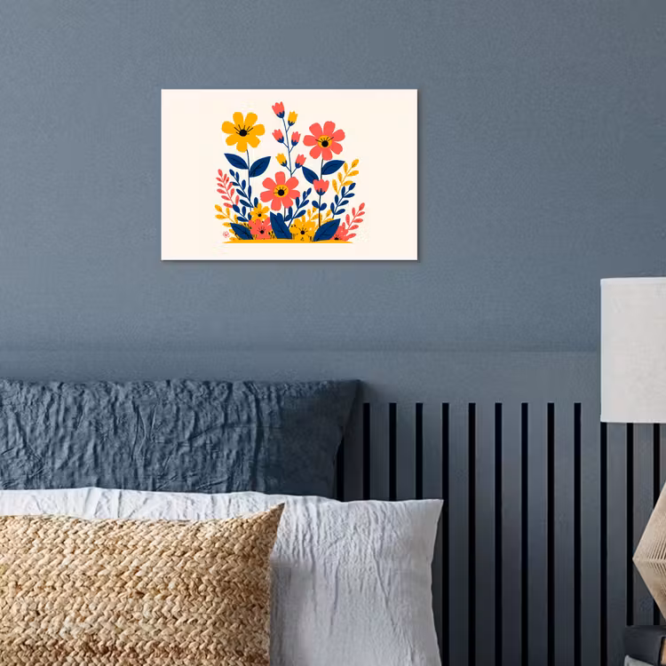 Poster – Illustratie - Bloemen - Bladeren - Roze — 3