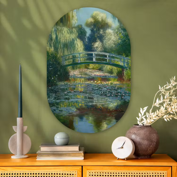 Wandoval Glas – Brug - Hout - Vijver - Waterlelies — 2