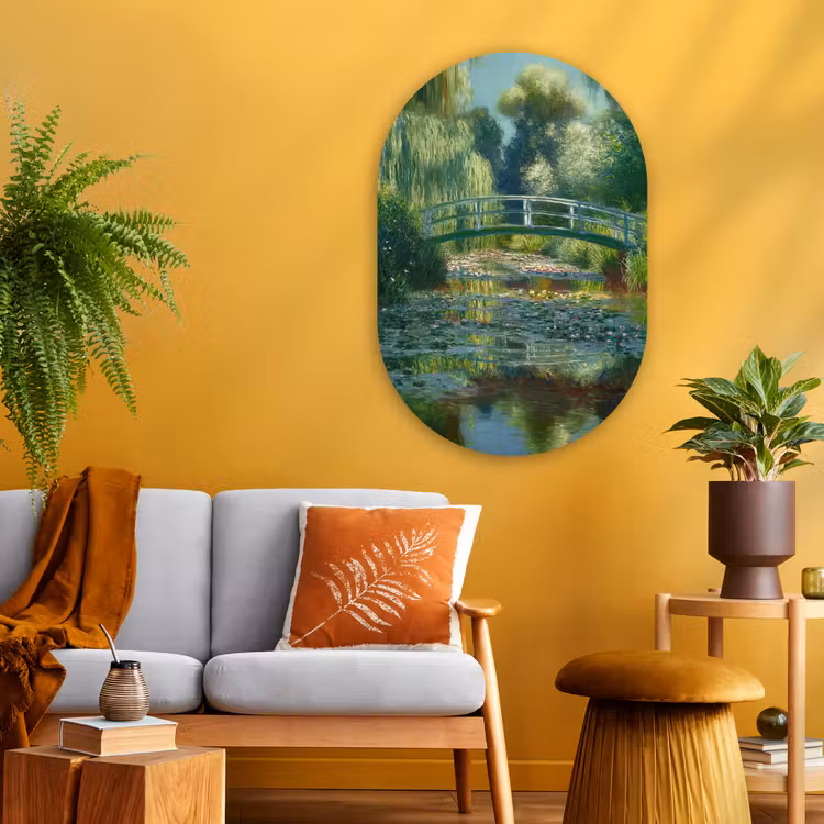 Wandoval Glas – Brug - Hout - Vijver - Waterlelies — 3