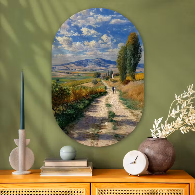 Wandoval Glas – Mensen - Wandelen - Zandpad - Velden — 2