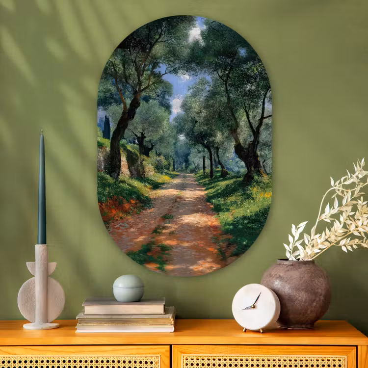 Wandoval Glas – Pad - Bomen - Schaduw - — 2