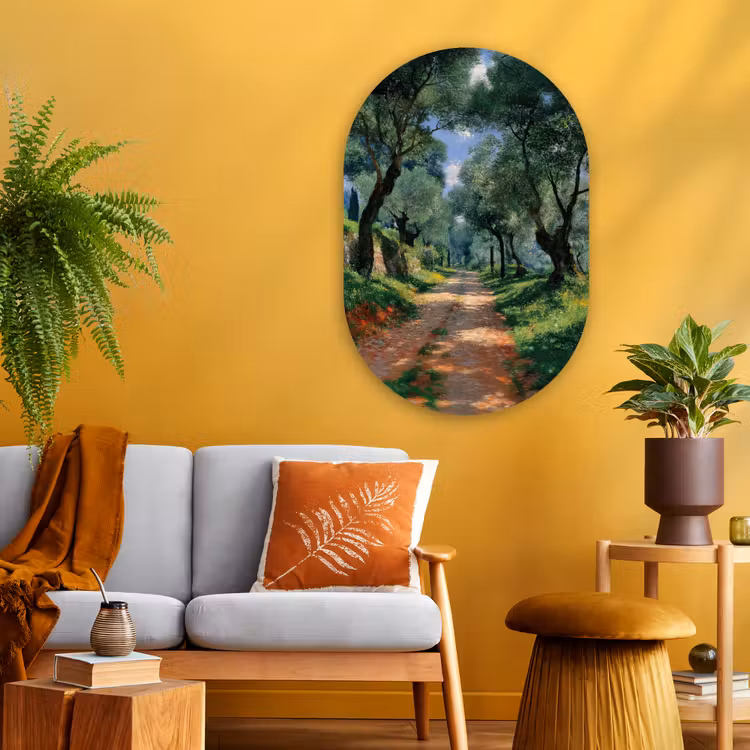 Wandoval Glas – Pad - Bomen - Schaduw - — 3