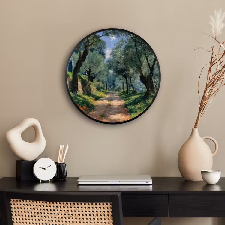 Fotolijst rond zonder passe partout - Pad - Bomen - Schaduw - — 3