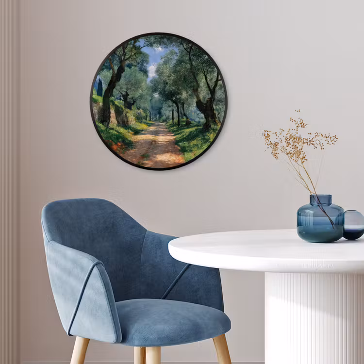 Fotolijst rond zonder passe partout - Pad - Bomen - Schaduw - — 4