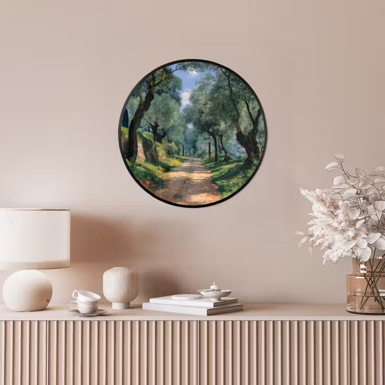 Fotolijst rond zonder passe partout - Pad - Bomen - Schaduw - — 5
