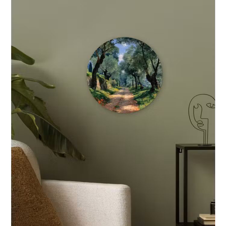 Muurcirkel glas - Pad - Bomen - Schaduw - — 3