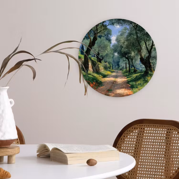 Muurcirkel glas - Pad - Bomen - Schaduw - — 4