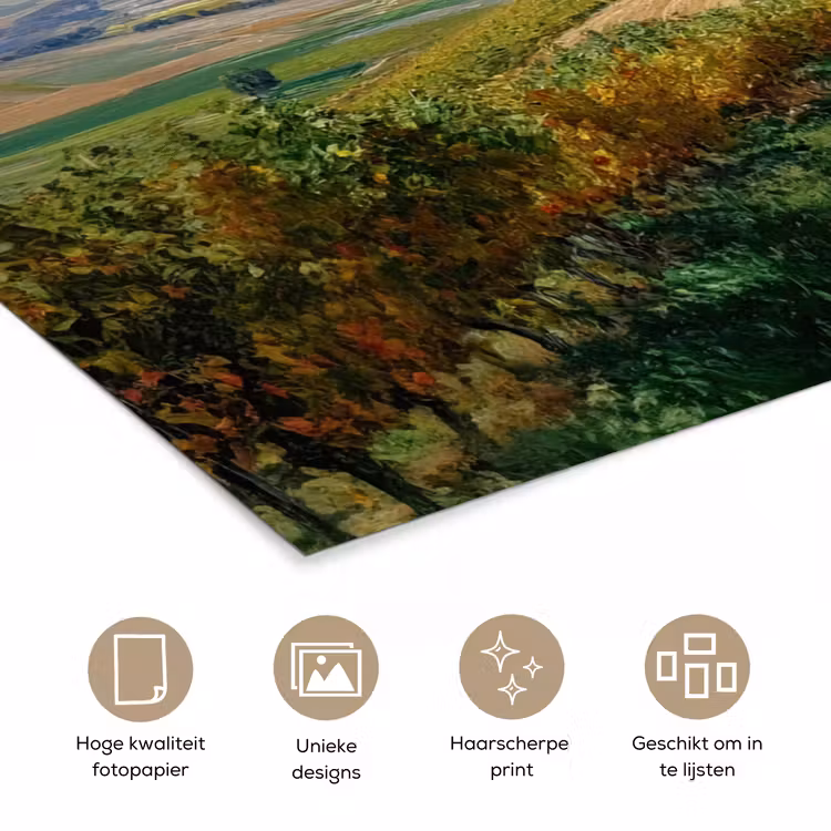 Poster – Mensen - Wandelen - Zandpad - Velden — 5