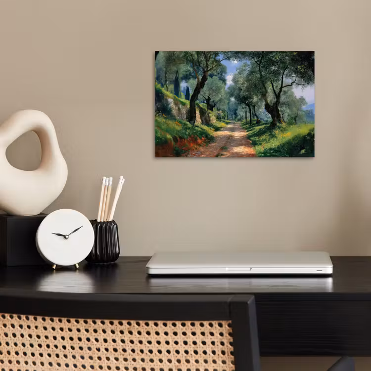 Poster – Pad - Bomen - Schaduw - — 2