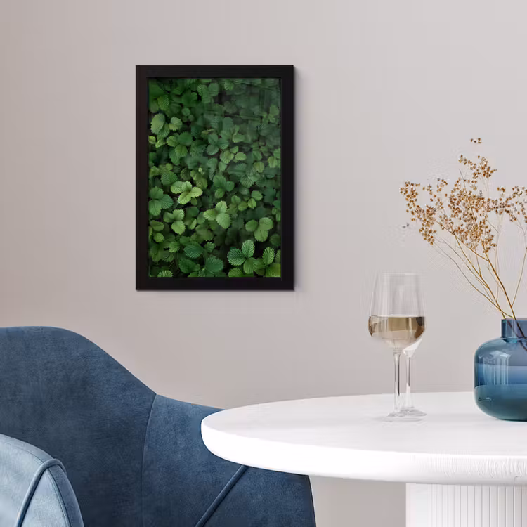 Poster met lijst - Groen - Bladeren - Kartel - Zonlicht — 4