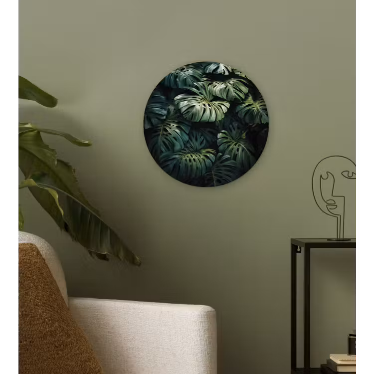 Muurcirkel glas - Plant - Monstera - Lichtinval — 3