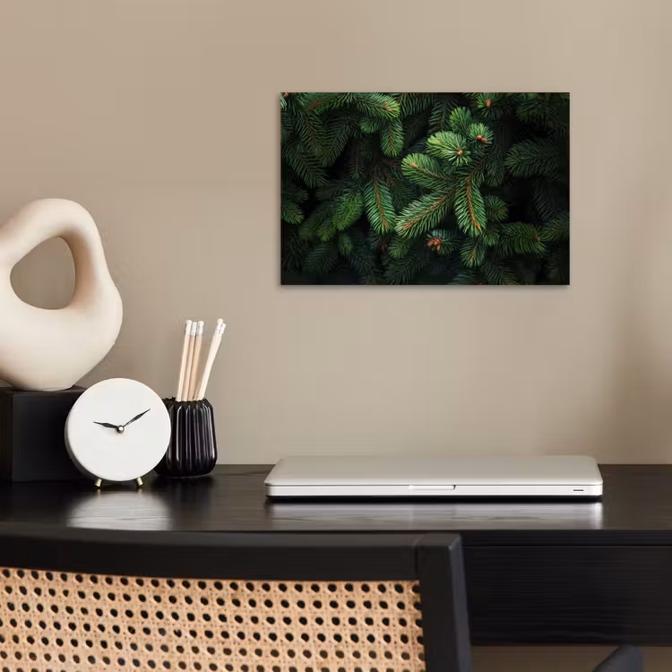 Poster – Sparrentakken - Knoppen - Naalden - Groen — 2