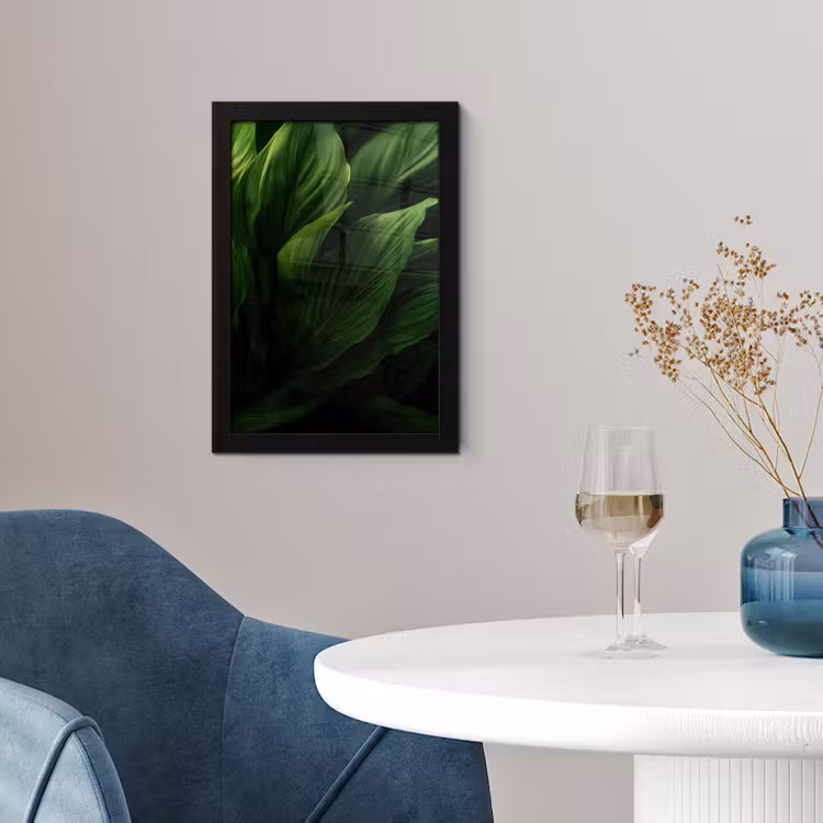 Poster met lijst - Bladeren - Schaduw - Groen - Textuur — 4