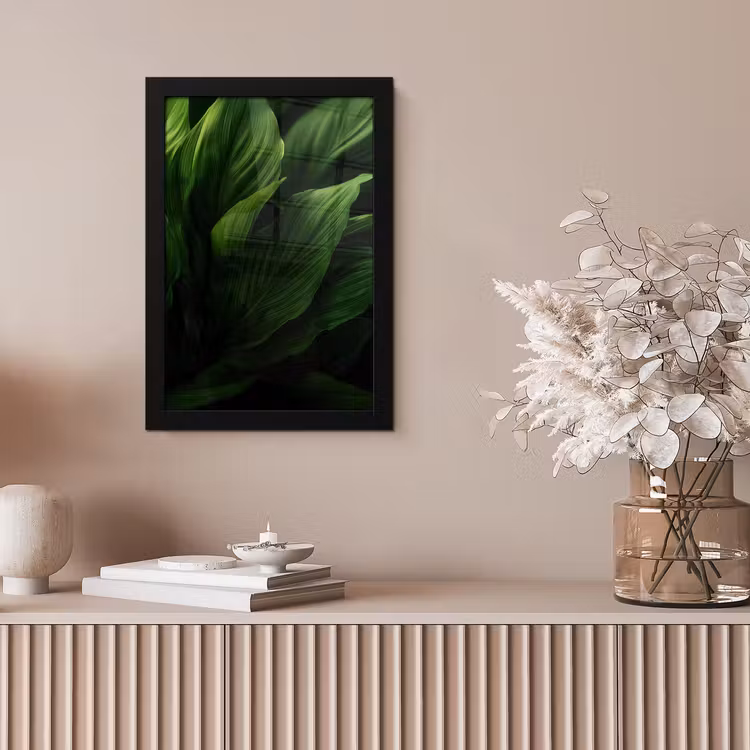 Poster met lijst - Bladeren - Schaduw - Groen - Textuur — 5