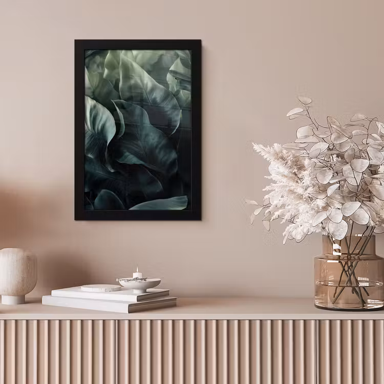 Poster met lijst - Groen - Bladeren - Glad - Nerven — 5