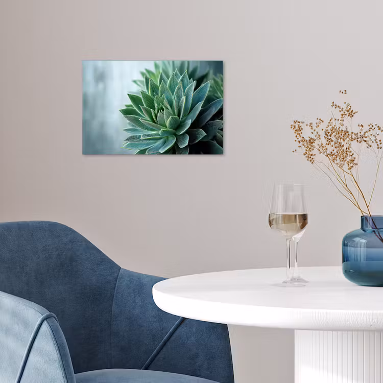 Poster – Vetplant - Bladeren - Groen - Wazig — 4