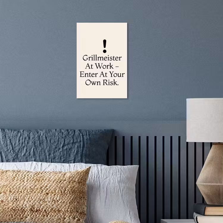 Poster – Grill - Uitroepteken - Zwart - Tekst — 3