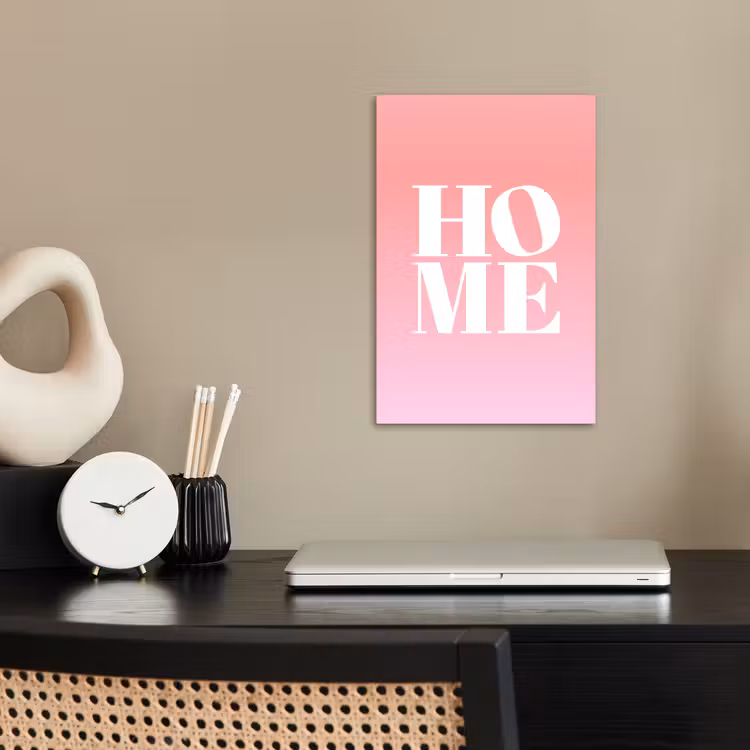 Poster – Home - Letters - Groot - Roze — 2