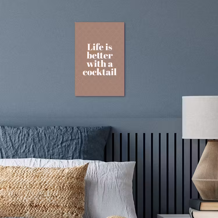 Poster – Cocktail - Tekst - Patroon - Wit — 3